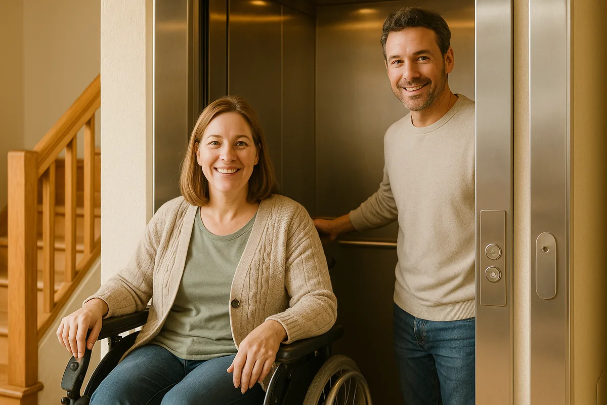 Plataforma elevatória em casa: custo e o que encarece